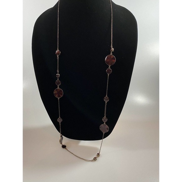 Pilgrim Danish Design Necklace Asymmetric Antique Bronze Tone Satellite Stations - Picture 8 of 8